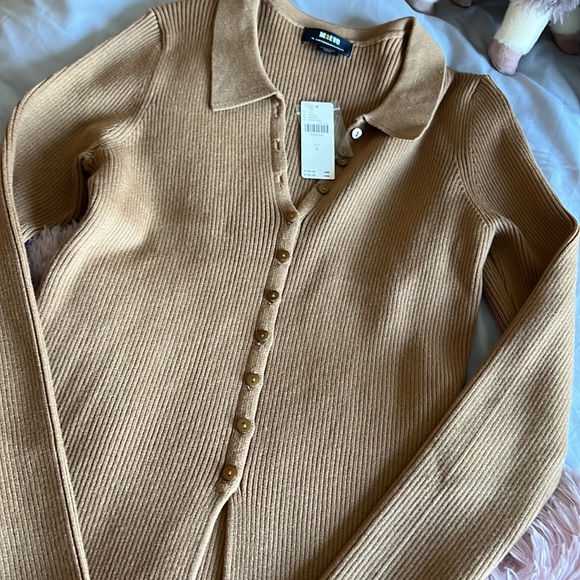 Ribbed vintage Camel sweater - Picture 4 of 6